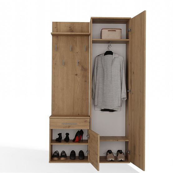 Kleiderschrank DUO EICHE ARTISAN