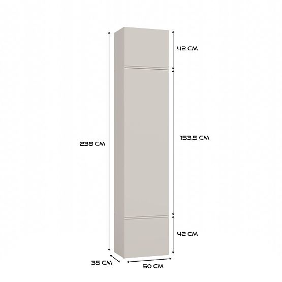 Kleiderschrank HAGA 1SZ KASCHMIR BEIGE