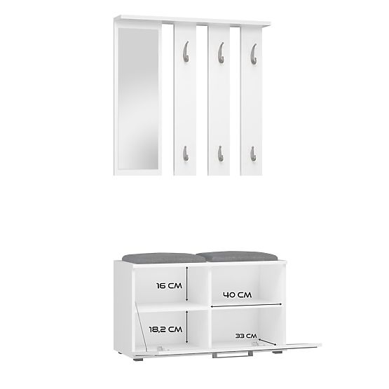 Kleiderschrank Opal OPAL WEISS