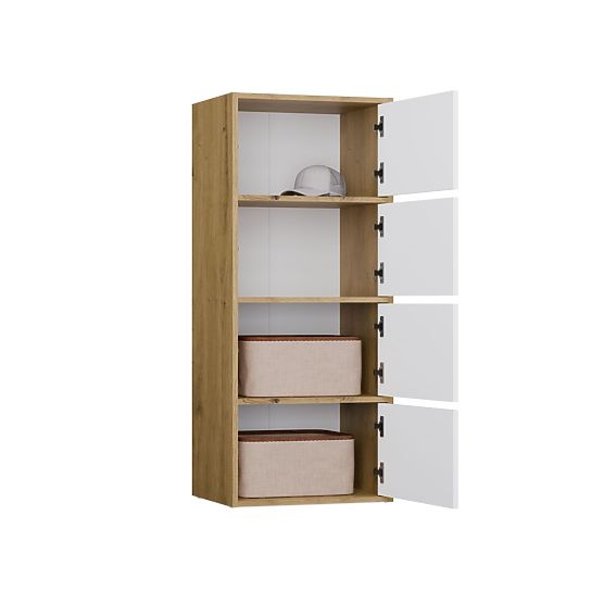 Kommode ALMA Front WEISS Korpus EICHE ARTISAN