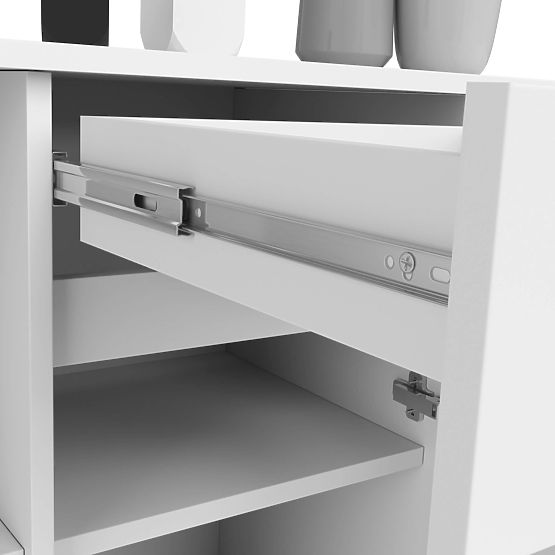 KOMMODE B-17 120 cm 1 SCHUBLADE 1 TÜR PK WEISS