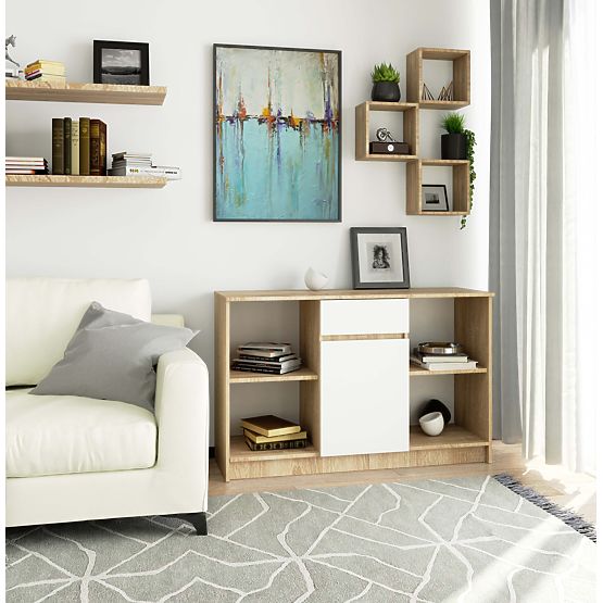 KOMMODE B-17 CLP PK SONOMA / WEISS