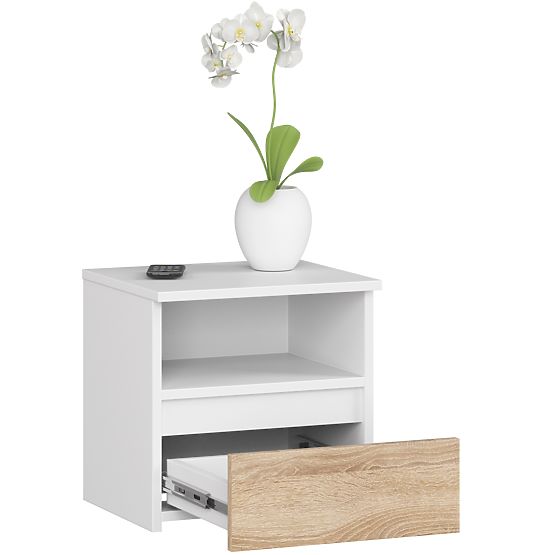 KOMMODE CL1 PK WEISS / EICHE SONOMA