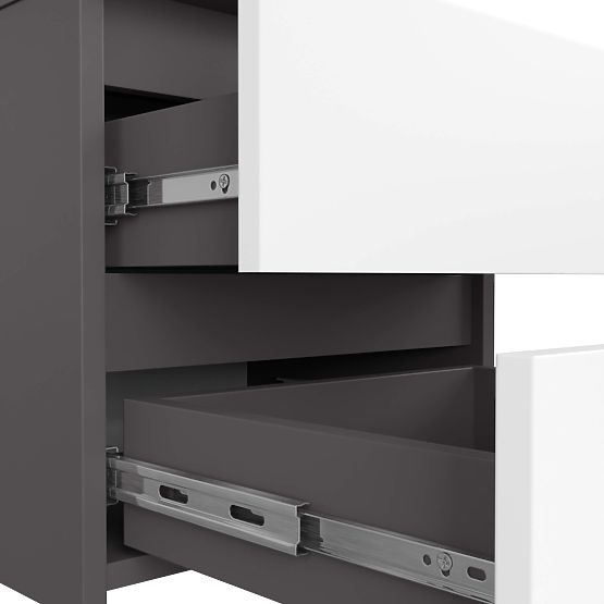 KOMMODE CL2 2SZ CLP PK GRAFIT GRAU / WEISS