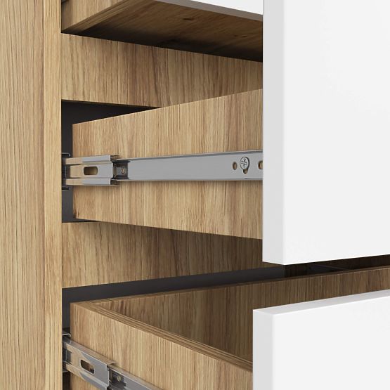 KOMMODE CL3 3SZ CLP PK EICHE ARTISAN / WEISS