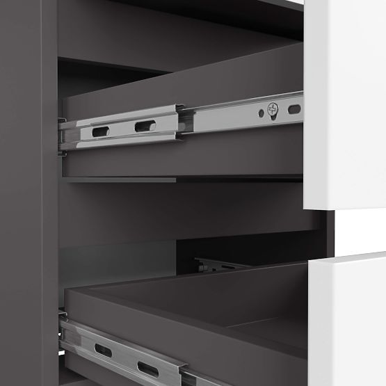 KOMMODE CL3/40 GRAFITGRAU / WEISS