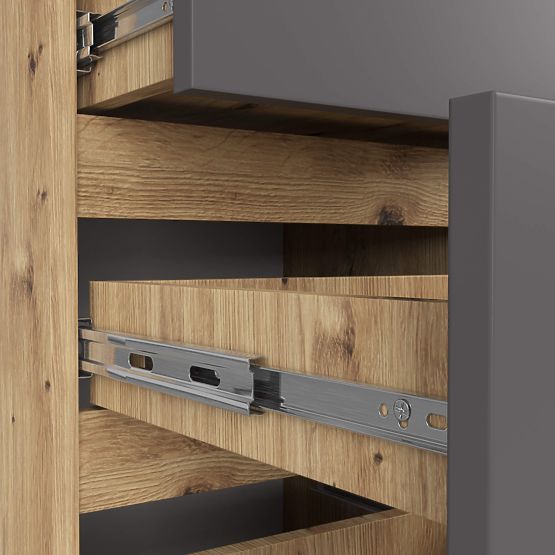 KOMMODE CL4 PK EICHE ARTISAN / GRAU