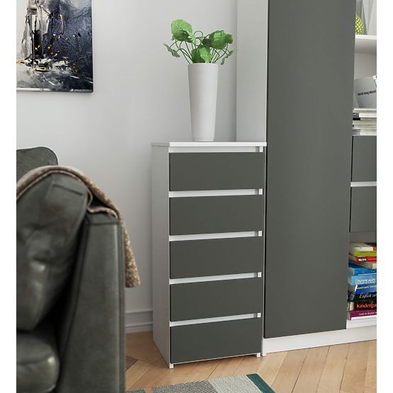 KOMMODE CL5 PK WEISS / GRAU