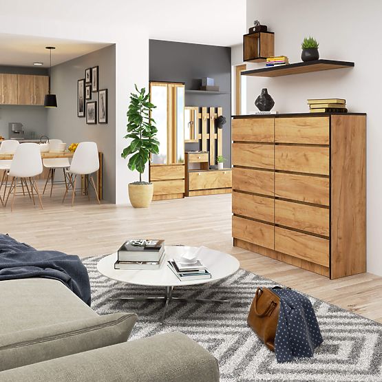 KOMMODE K120 10SZ CLP PK EICHE CRAFT