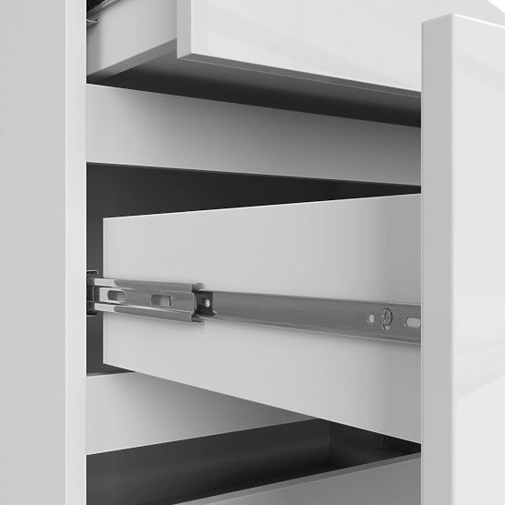 KOMMODE K120 10SZ CLP PK WEISS HOCHGLANZ