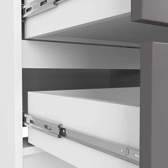 KOMMODE K120 4SZ CLP PK WEISS / GRAU