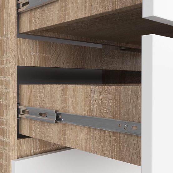 KOMMODE K140 10SZ CLP PK EICHE SONOMA / WEISS