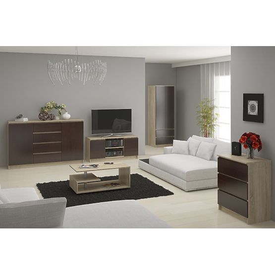 KOMMODE K140 3D 3SZ CLP PK SONOMA / WENGE