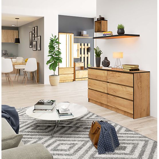 KOMMODE K140 6SZ CLP PK EICHE CRAFT