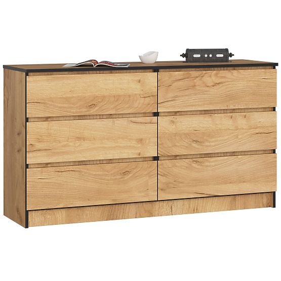 KOMMODE K140 6SZ CLP PK EICHE CRAFT