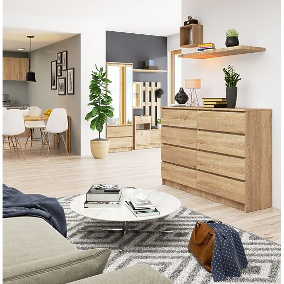 KOMMODE K140 8SZ CLP PK EICHE SONOMA