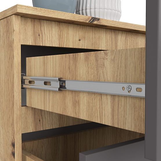 KOMMODE K160 4SZ CLP PK EICHE ARTISAN / GRAU