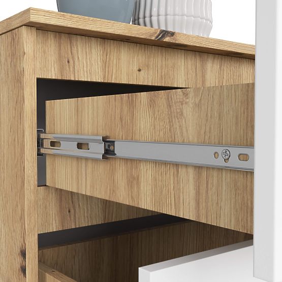 KOMMODE K160 4SZ CLP PK EICHE ARTISAN / WEISS