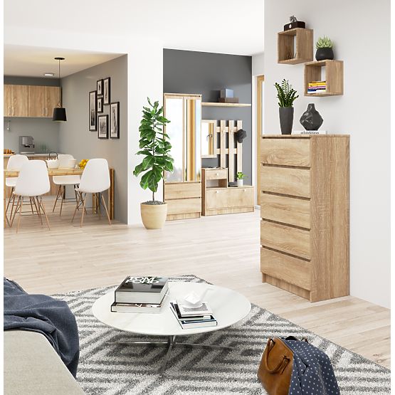 KOMMODE K60 5SZ CLP PK EICHE SONOMA