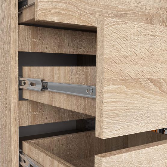 KOMMODE K80 1T 5SZ PK EICHE SONOMA