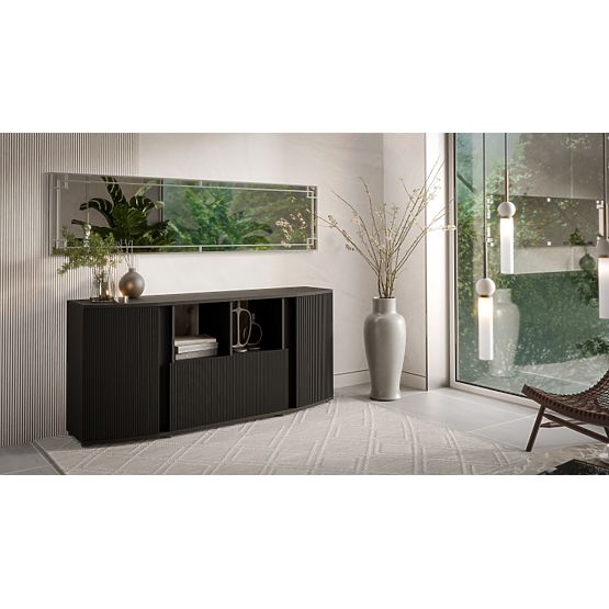 Kommode MICHELLE schwarz/Viking-Eiche