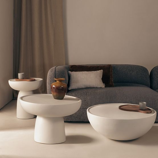 Konferenztisch Lagoon 60 cm, beige, matt