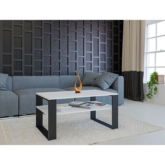 Konferenztisch Modern 1P WEISS SCHWARZ