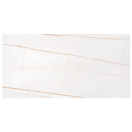 Konferenztisch UNIVERSE 3, weißer Marmor / gold (2p=1Stk)