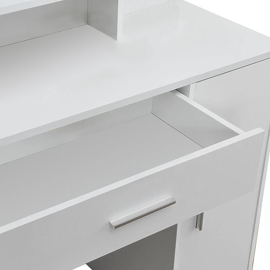 Kosmetischer Schminktisch mit modernem weißem Spiegel ModernHome