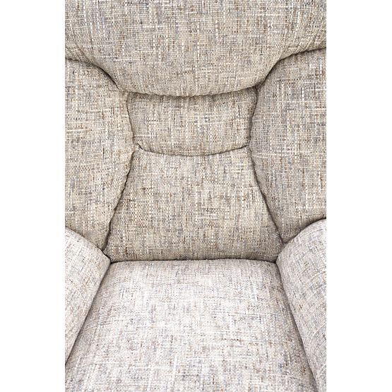 KRONOS Sessel mit Fußhocker, beige / mehrfarbig (1p=1 Stück)