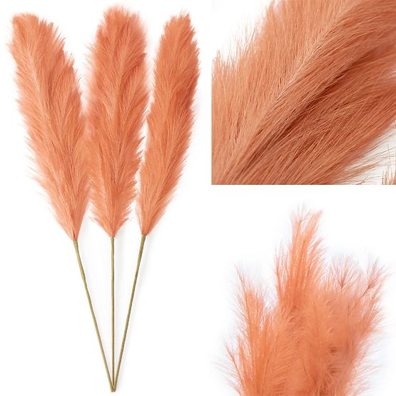 Künstliche Blume PAMPLY korallenrot ameliahome