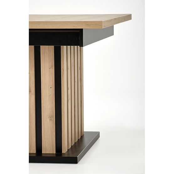 LAMELLO ausziehbarer Tisch 160-210/90 cm Eiche Artisan/Schwarz