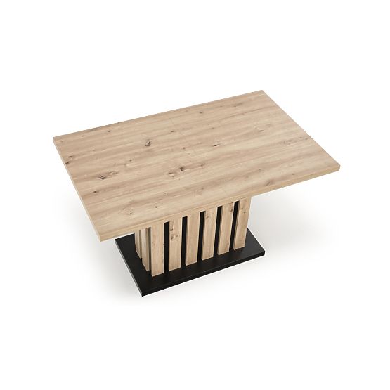 LAMELLO ausziehbarer Tisch 160-210/90 cm Eiche Artisan/Schwarz