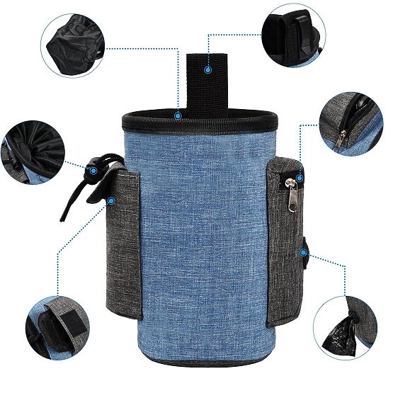 Leckerlitasche für Hunde MAILO blau