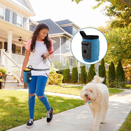 Leckerlitasche für Hunde MAILO blau