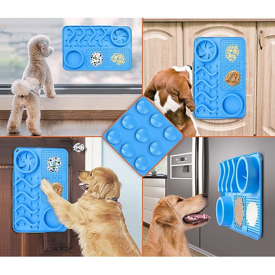 LECKMATTE FÜR LANGSAMERE NAHRUNGSAUFNAHME BLAU