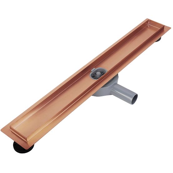 Linearer Abfluss REA Neox für gebürstetes Kupfer 70