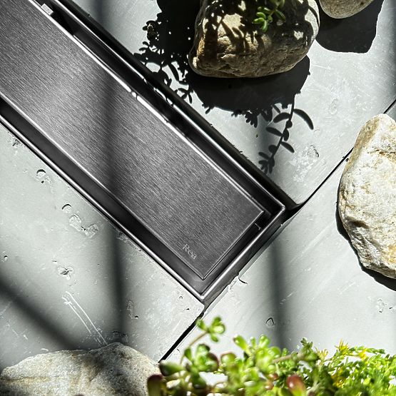 Linearer Abfluss REA NEOX PRO Gebürsteter Stahl 60