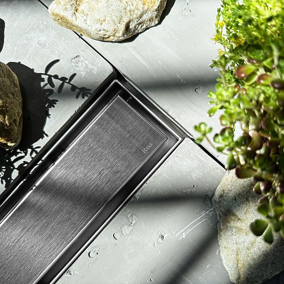 Linearer Abfluss REA NEOX PRO Gebürsteter Stahl 60