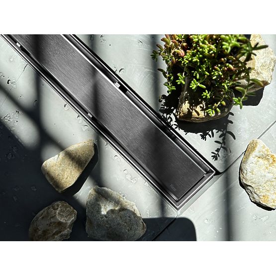 Linienablauf REA NEOX PRO Gebürsteter Stahl 50