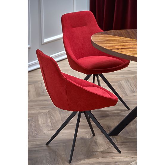 LOCARNO Tisch, Platte - Nussbaum, Bein - Schwarz (2p=1Stk)