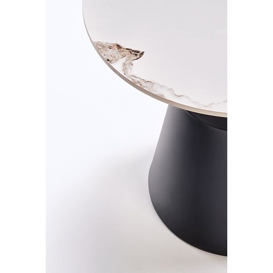 MAGNETA Set aus 2 Bänken, weißer Marmor / schwarz (2p=1Stk)