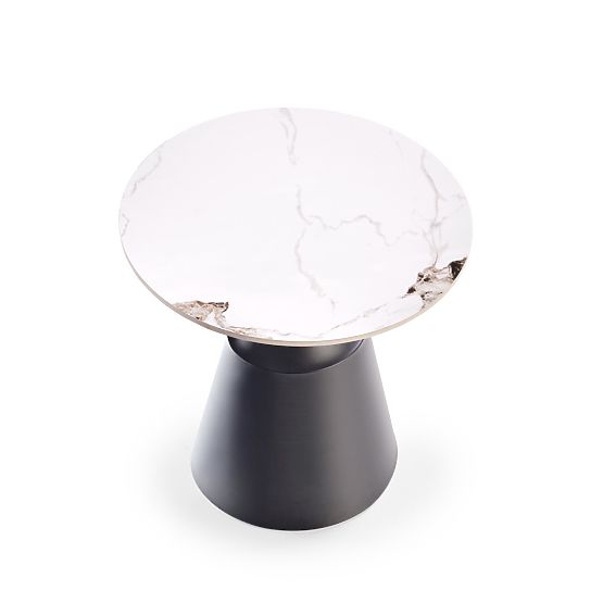 MAGNETA Set aus 2 Bänken, weißer Marmor / schwarz (2p=1Stk)