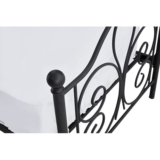 Metallbett PANAMA 200x90 - schwarz