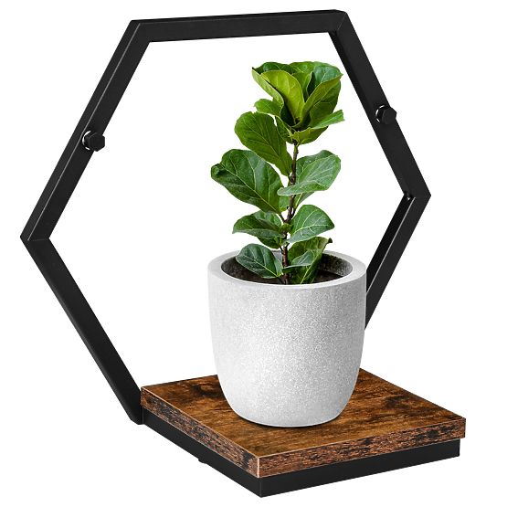 Metallblumenständer Regal schwarz Honung Rustic Loft