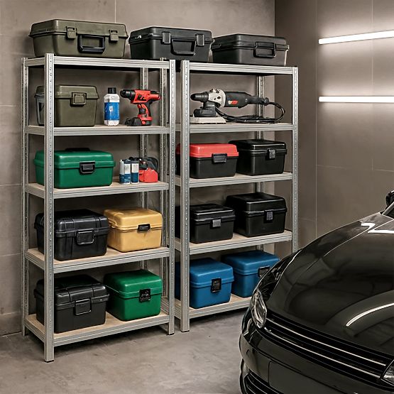 METALLREGAL 90x40x180 SILBER