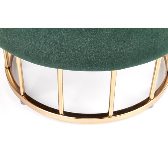 MINTY Pouf dunkelgrün / gold (1p=1 Stk)
