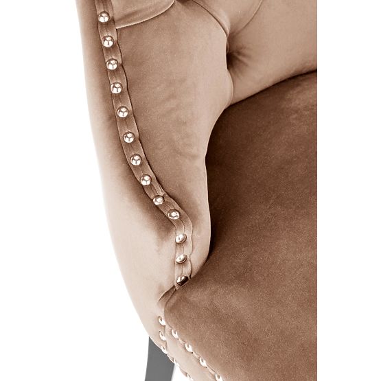 MIYA Stuhl schwarz / Bezug: beige (1p=2Stk)