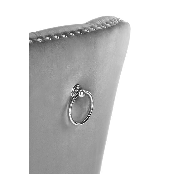 MIYA Stuhl schwarz / Bezug: grau (1p=2 Stk.)