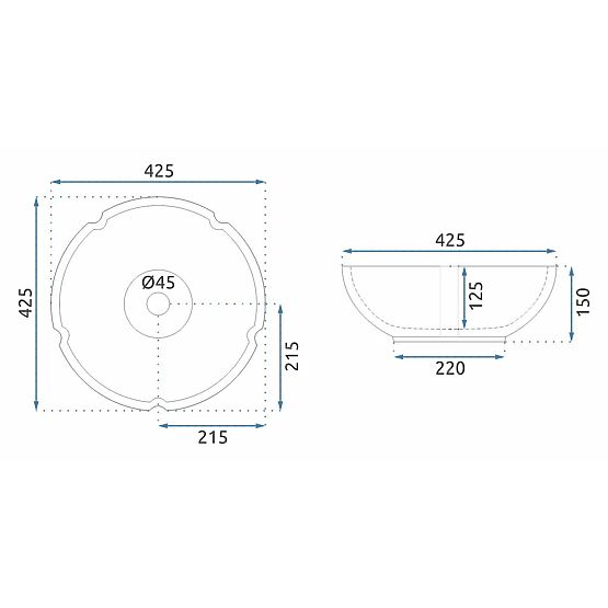 Möbelwaschbecken Rea Asanti